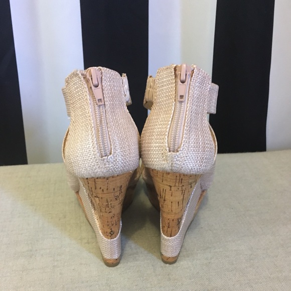 NWOB BCBGeneration Rando Corkwood Platform Wedges - Picture 3 of 4
